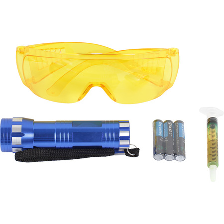 Набор для поиска утечек UV - фонарик+очки 