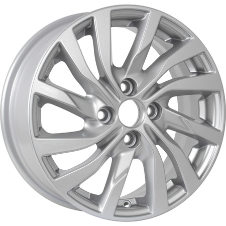 KD1546 (ZV 15_Logan II) R15x6 4x100 ET40 CB60.1 Silver_Painted (КС882)