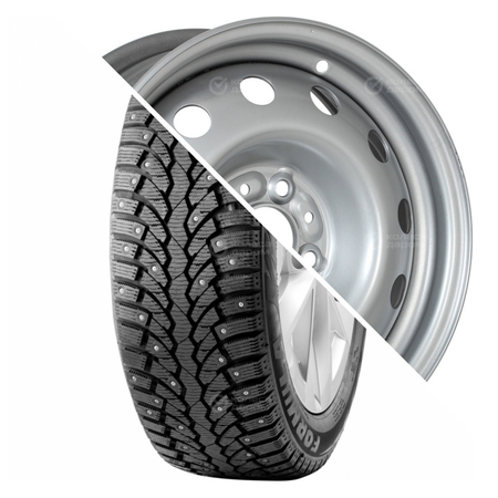 Formula Ice R14 175/65 82T шип + 14003 R14x5.5 4x98 ET35 CB58.6 Silver R14 175/65 82T шип + R14x5.5 4x98 ET35 CB58.6 Silver