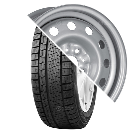 Formula Ice Friction R14 175/65 82T + ВАЗ 2170 R14x5.5 4x98 ET35 CB58.6 Silver R14 175/65 82T + R14x5.5 4x98 ET35 CB58.6 Silver