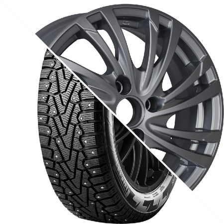 Winter Ice Zero R15 185/65 92T XL шип   () + Мейола-оригинал R15x6 4x100 ET50 CB60.1 Dark_platinum  Winter Ice Zero R15 185/65 92T XL шип    + Мейола-оригинал R15x6 4x100 ET50 CB60.1 Dark_platinum