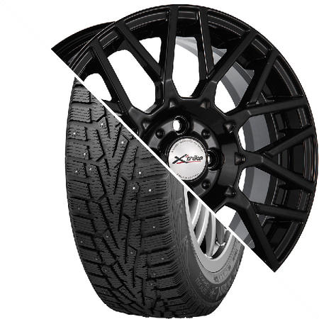 Snow Cross R16 205/55 94T шип   () + X125 R16x6.5 4x108 ET45 CB63.35 BK  Snow Cross R16 205/55 94T шип    + X125 R16x6.5 4x108 ET45 CB63.35 BK