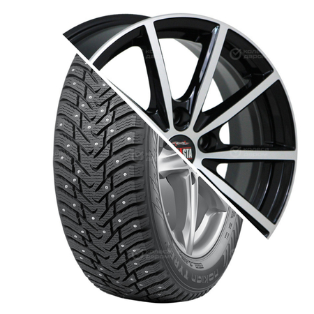 Nordman 8 R16 205/65 99T шип XL   () + M61 R16x6.5 5x114.3 ET45 CB67.1 BKF  Nordman 8 R16 205/65 99T шип XL    + M61 R16x6.5 5x114.3 ET45 CB67.1 BKF