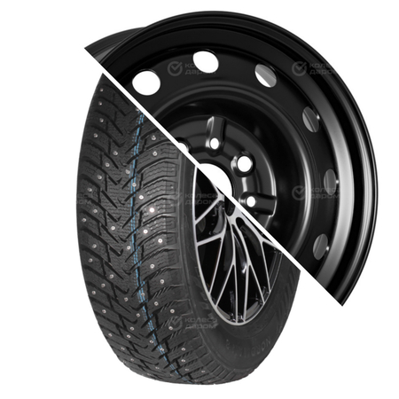 NORDMAN 8 R13 175/70 82T шип   () + Тольятти ВАЗ 2108  R13x5.5 4x98 ET35 CB58.6 Black  NORDMAN 8 R13 175/70 82T шип    + Тольятти ВАЗ 2108  R13x5.5 4x98 ET35 CB58.6 Black