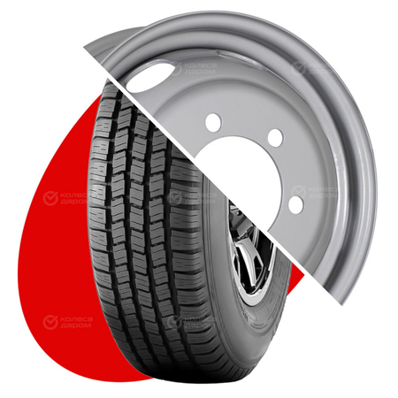 Gazill R16C 185/75 104/102R + Газель-3302 R16x5.5 6x170 ET106 CB130 Silver  R16C 185/75 104/102+ R16x5.5 6x170 ET106 CB130 Silver