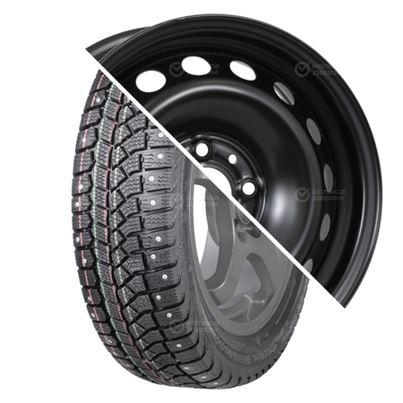 Brina Nordico (V-522) R14 175/65 82T шип   () + ВАЗ 2170 (16 отверстий) R14x5.5 4x98 ET35 CB58.6 Bla Brina Nordico (V-522) R14 175/65 82T шип    + ВАЗ 2170 (16 отверстий) R14x5.5 4x98 ET35 CB58.6 Black