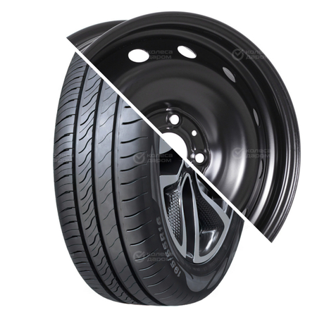 Strada 2 (V-134) R15 185/65 92V    () + 15009 R15x6 4x100 ET50 CB60.1 Black  Strada 2 (V-134) R15 185/65 92V     + 15009 R15x6 4x100 ET50 CB60.1 Black