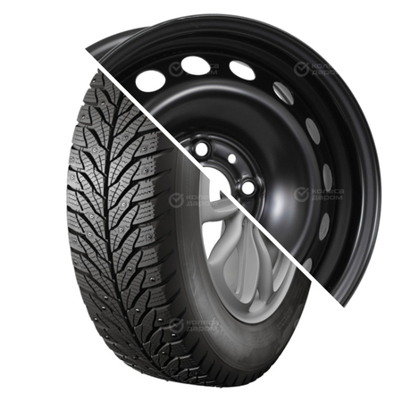 ALGA (НК-531)  R14 185/60 82T шип + ВАЗ 2170 (16 отверстий) R14x5.5 4x98 ET35 CB58.6 Black R14 185/60 82T шип + R14x5.5 4x98 ET35 CB58.6 Black