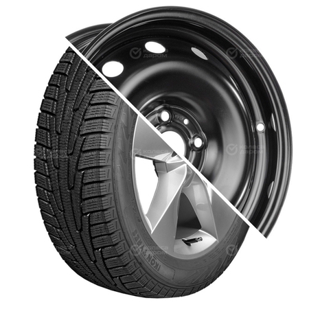 (Nokian Tyres) NORDMAN RS2 R15 185/65 92R XL + 15003 R15x6 4x100 ET46 CB54.1 Black  R15 185/65 92R XL + R15x6 4x100 ET46 CB54.1 Black