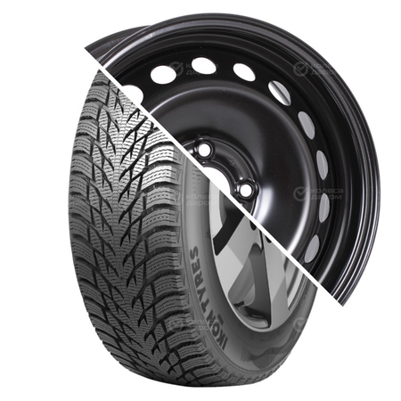 (Nokian Tyres) Autograph Snow 3 R15 185/65 88R + Логан 2 R15x6 4x100 ET40 CB60.1 Black  R15 185/65 88R + R15x6 4x100 ET40 CB60.1 Black