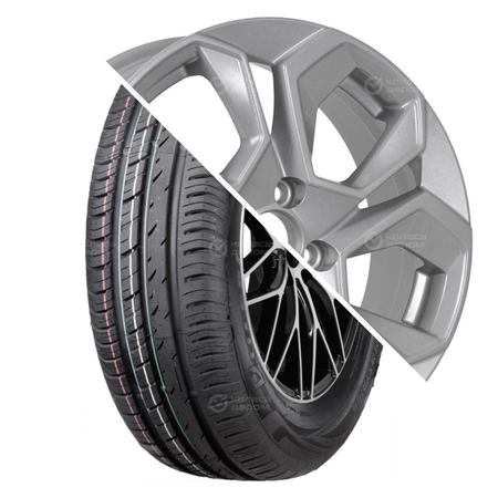 Strada Asimmetrico (V-130) R16 205/55 91V + KD1620 R16x6.5 5x112 ET45 CB57.1 Light_Silver_Painted R16 205/55 91V + R16x6.5 5x112 ET45 CB57.1 Light_Silver_Painted