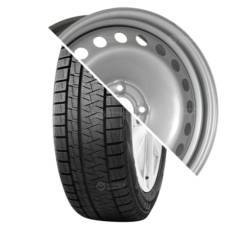 Ice Friction R16 205/55 94T XL   () + 16017 R16x6.5 4x100 ET50 CB60.1 Silver  Ice Friction R16 205/55 94T XL    + 16017 R16x6.5 4x100 ET50 CB60.1 Silver