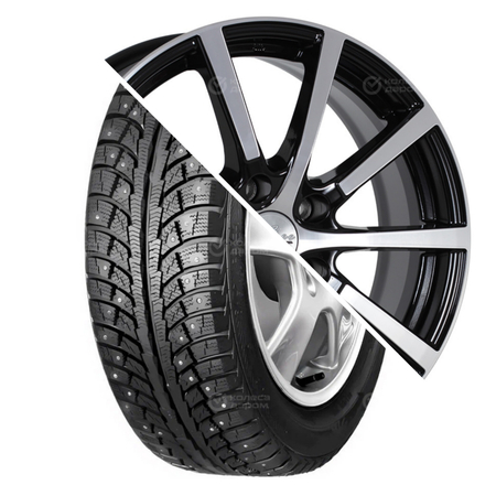 MP30 Sibir Ice 2 R17 215/55 98T шип   () + Big Byz R17x7 5x114.3 ET50 CB67.1 Black_jack (КС680) MP30 Sibir Ice 2 R17 215/55 98T шип    + Big Byz R17x7 5x114.3 ET50 CB67.1 Black_jack (КС680)