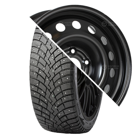 Winter Ice Zero 2 R16 205/55 94T шип XL   () + Skoda Octavia R16x6.5 5x112 ET50 CB57.1 Black  Winter Ice Zero 2 R16 205/55 94T шип XL    + Skoda Octavia R16x6.5 5x112 ET50 CB57.1 Black