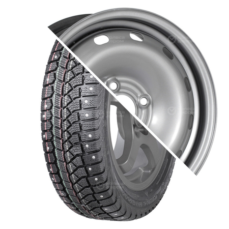 Brina Nordico (V-522) R15 185/65 88T шип + Тольятти Largus Logan R15x6 4x100 ET50 CB60.1 Silver  R15 185/65 88T шип + R15x6 4x100 ET50 CB60.1 Silver