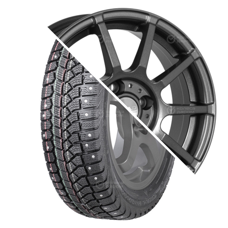 Brina Nordico (V-522) R15 185/65 88T шип   () + Акита R15x6 4x100 ET48 CB54.1 Graphite  Brina Nordico (V-522) R15 185/65 88T шип    + Акита R15x6 4x100 ET48 CB54.1 Graphite