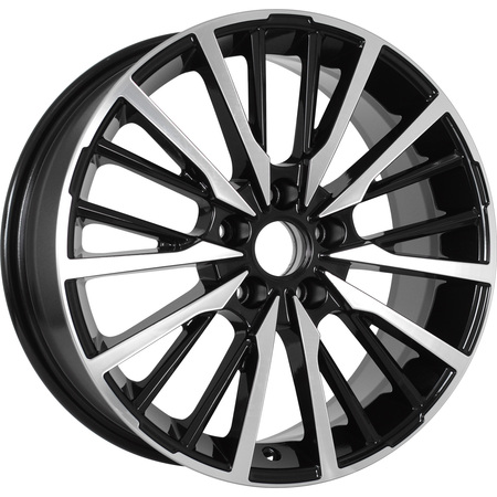 KD1740 R17x7 5x110 ET43 CB63.35 Black_Front_Polished