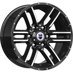 КиК Алгама R17x8 6x139.7 ET-10 CB106.1 Almaz_black