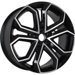 КиК Пандора R19x8.5 5x112 ET48 CB66.6 Almaz_black (КС466)