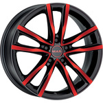 MAK MILANO R17x7 5x114.3 ET40 CB76 Black_and_red