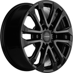 KHOMEN KHW1805(18_ZVToyotaFortuner/Hilux) R18x7.5 6x139.7 ET30 CB106.1 Black