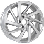 KDW KD1530 R15x6 5x100 ET38 CB57.1 Silver_Painted