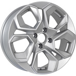 KDW KD1620 R16x6.5 4x100 ET45 CB60.1 Silver_Painted