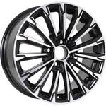 KDW KD1610 R16x6.5 5x108 ET50 CB63.4 Black_Front_Polished