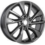 КиК Роквуд  R17x7 5x110 ET38 CB65.1 Dark_platinum