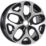 KDW KD1637 (ZV 16_Vesta) R16x6.5 4x100 ET50 CB60.1 Black_Front_Polished (КС869)