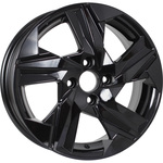 KDW KD1520 R15x6 4x100 ET46 CB60.1 Black_Painted