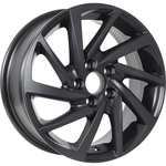 KDW KD1530 R15x6 5x100 ET38 CB57.1 Matt_Black_Painted