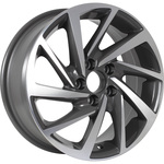 KDW KD1530 R15x6 5x100 ET38 CB57.1 Grey_Front_Polished