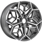 KDW KD1710 R17x7 5x108 ET50 CB63.4 Grey_Front_Polished