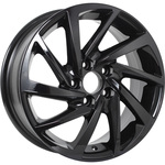 KDW KD1530 R15x6 4x100 ET46 CB60.1 Black_Painted