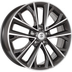 СКАД Premium Series КР012 (18_Coolray) R18x7 5x114.3 ET53 CB54.1 Diamond_gloss_graphite