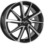 LS LS 1290 R17x7 5x100 ET55 CB56.1 BKF