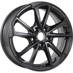 KDW KD1550 (15_Rapid) R15x6 5x100 ET38 CB57.1 Matt_Black_Painted (КС1005)