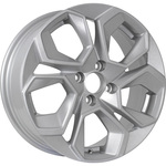 KDW KD1620 R16x6.5 4x100 ET45 CB60.1 Light_Silver_Painted (Дефект ЛКП + Мятый обод)*