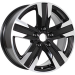 КиК Висмут R16x7 5x105 ET38 CB56.6 Almaz_black (Мятый обод)*