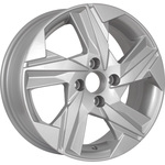 KDW KD1520 R15x6 4x100 ET46 CB54.1 Silver_Painted