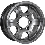 КиК Байконур R16x8 5x139.7 ET20 CB110.1 Dark_platinum (Мятый обод)*