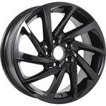 KDW KD1530 R15x6 4x100 ET46 CB60.1 Black_Painted (Дефект ЛКП)*