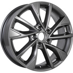 КиК Роквуд  R17x7 5x114.3 ET45 CB67.1 Dark_platinum (Дефект ЛКП)*