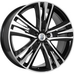 КиК Атлас R20x8.5 5x120 ET45 CB72.6 Almaz_black (Мятый обод)*