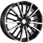 KDW KD1740 R17x7 5x108 ET33 CB60.1 Black_Front_Polished