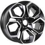 KDW KD1620 R16x6.5 5x112 ET45 CB57.1 Black_Front_Polished (Дефект ЛКП)*