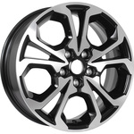 SSW 403008100R Ortus (без вставок) R17x6.5 5x114.3 ET50 CB66.1 Almaz_black