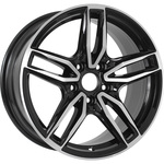 КиК Бартон R17x8 5x114.3 ET45 CB66.1 Almaz_black