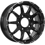 KDW KD1660(КС1113-00) R16x6.5 5x139.7 ET40 CB98.1 Black_Front_Polished (Мятый обод)*